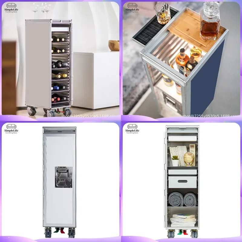 Food Storage For Restaurant - Carrinho de Cozinha Móvel com Prateleiras