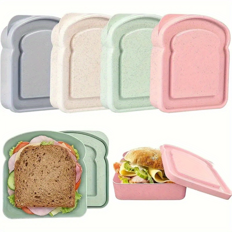 Food Storage Containers Plastic Box - 1pc caixas bento, recipientes de sanduíche,