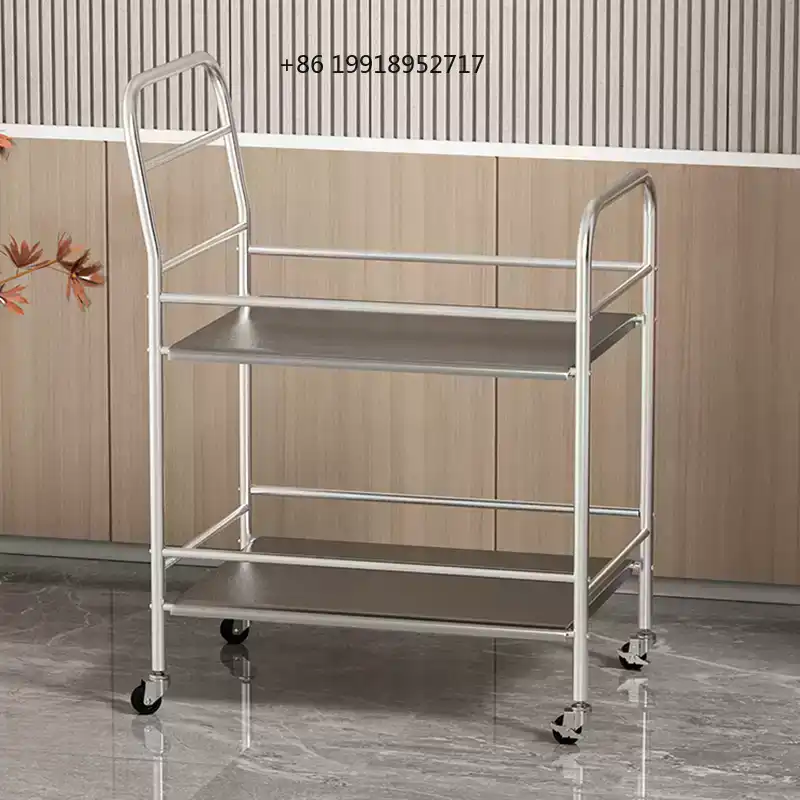Food Storage For Restaurant - Carrinho Utilitário de Aço Inoxidável, Carrinho