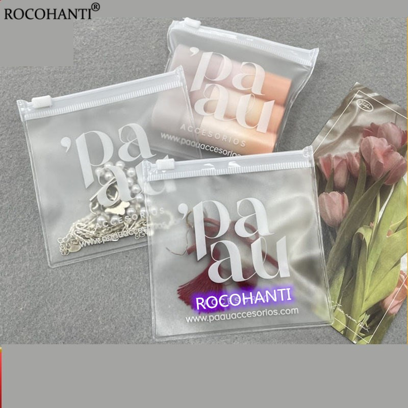 Food Storage Zipper Bags - Saco de Joias Transparente Fosco Pequeno