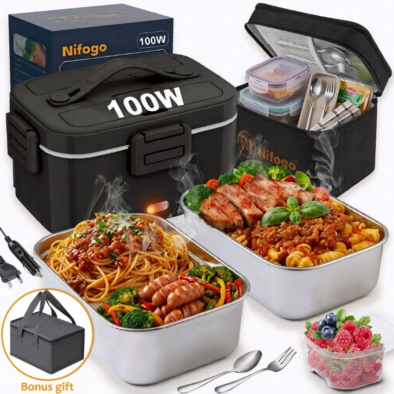 Food Storage Warmer - Marmita Elétrica Aquecida de 100W, Aquecedor