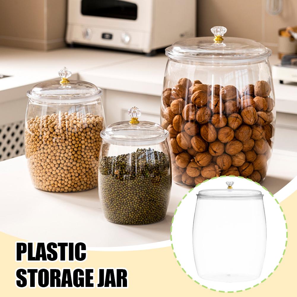 Food Storage Large - Grande Pote Plástico Transparente Selado com