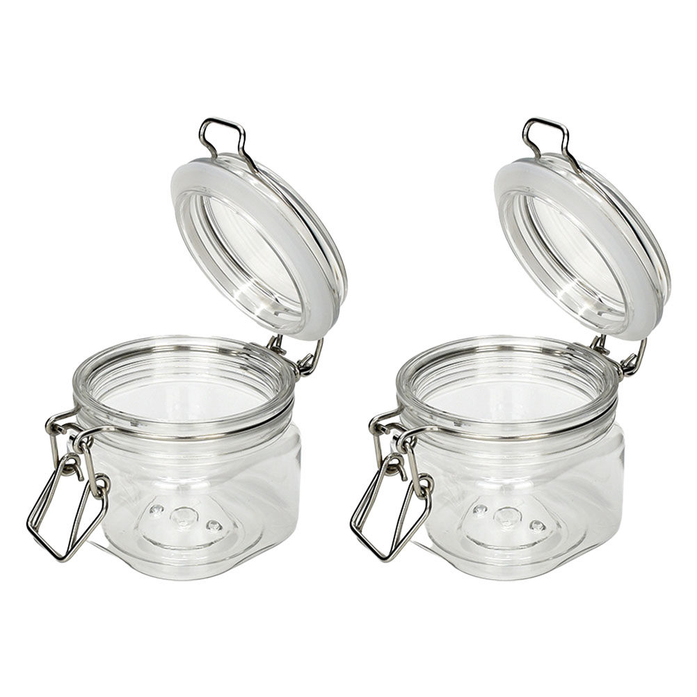 Food Storage Kitchen - 2 Potes Herméticos Transparentes para Armazenamento