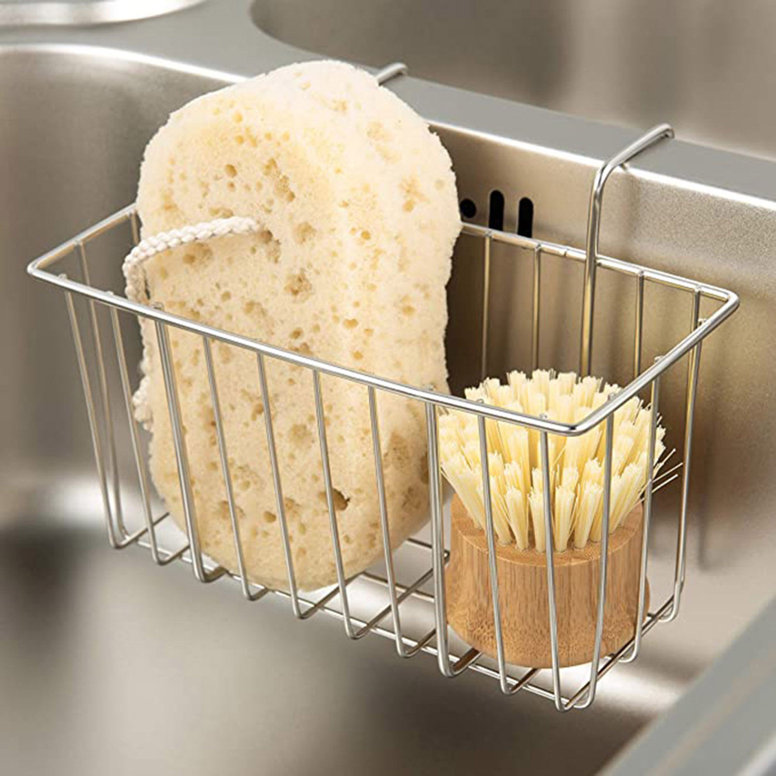 Food Storage For Restaurant - Suporte de esponja de cozinha cesta