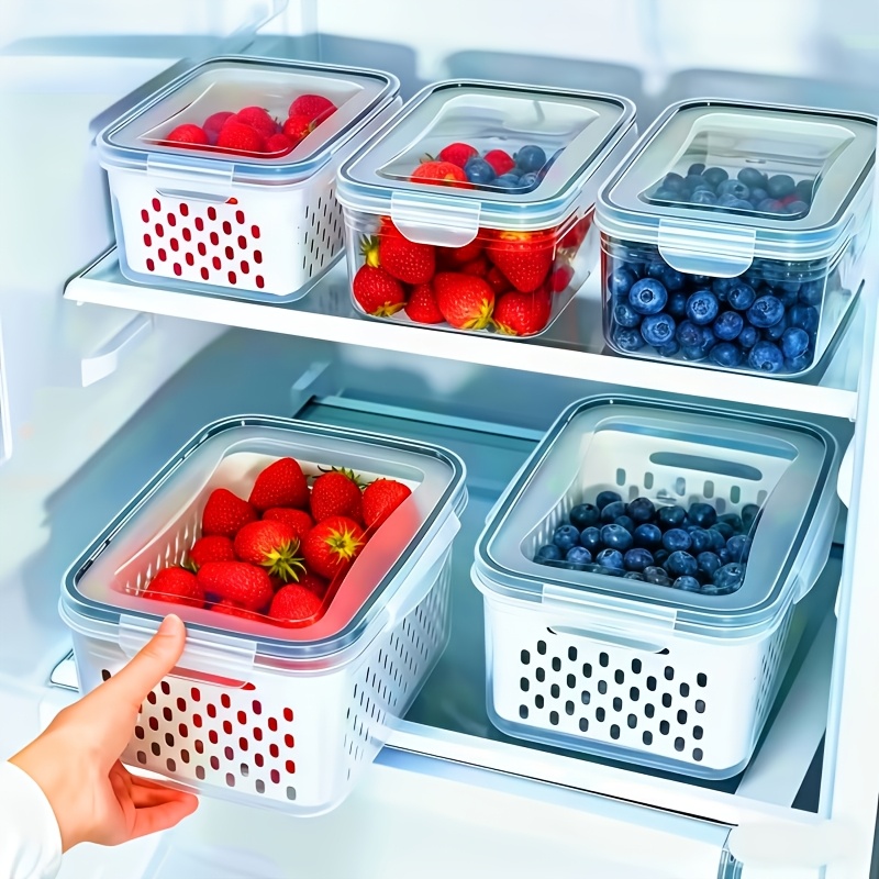 Food Storage Prep Containers - Conjunto de 4 Recipientes Herméticos para
