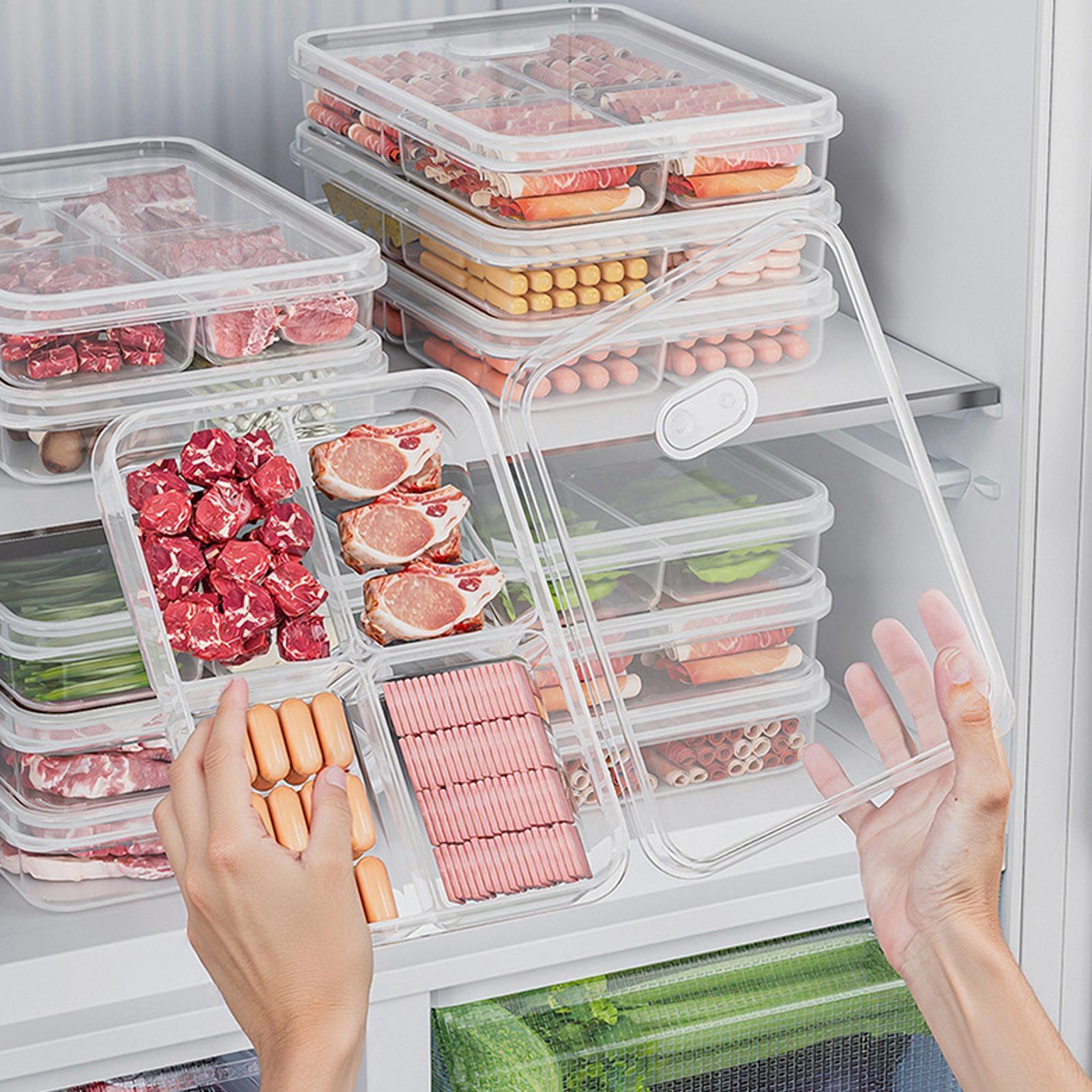 Food Storage Containers Plastic Box - Caixa de Armazenamento para Refrigerador, Caixa