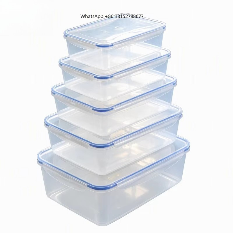 Food Storage Containers Plastic Box - Molde para Caixa Retangular de Plástico