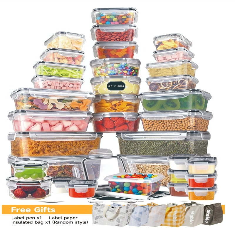 Food Storage Equipment - Conjunto de Armazenamento de Alimentos Sem