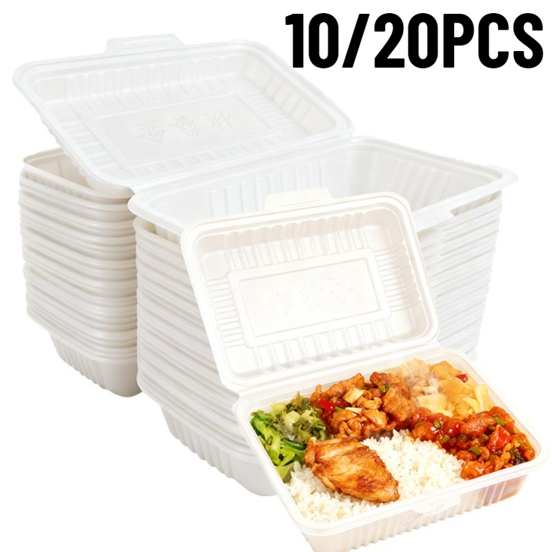 Food Storage For Restaurant - 10/20 pçs lancheiras descartáveis saladas de