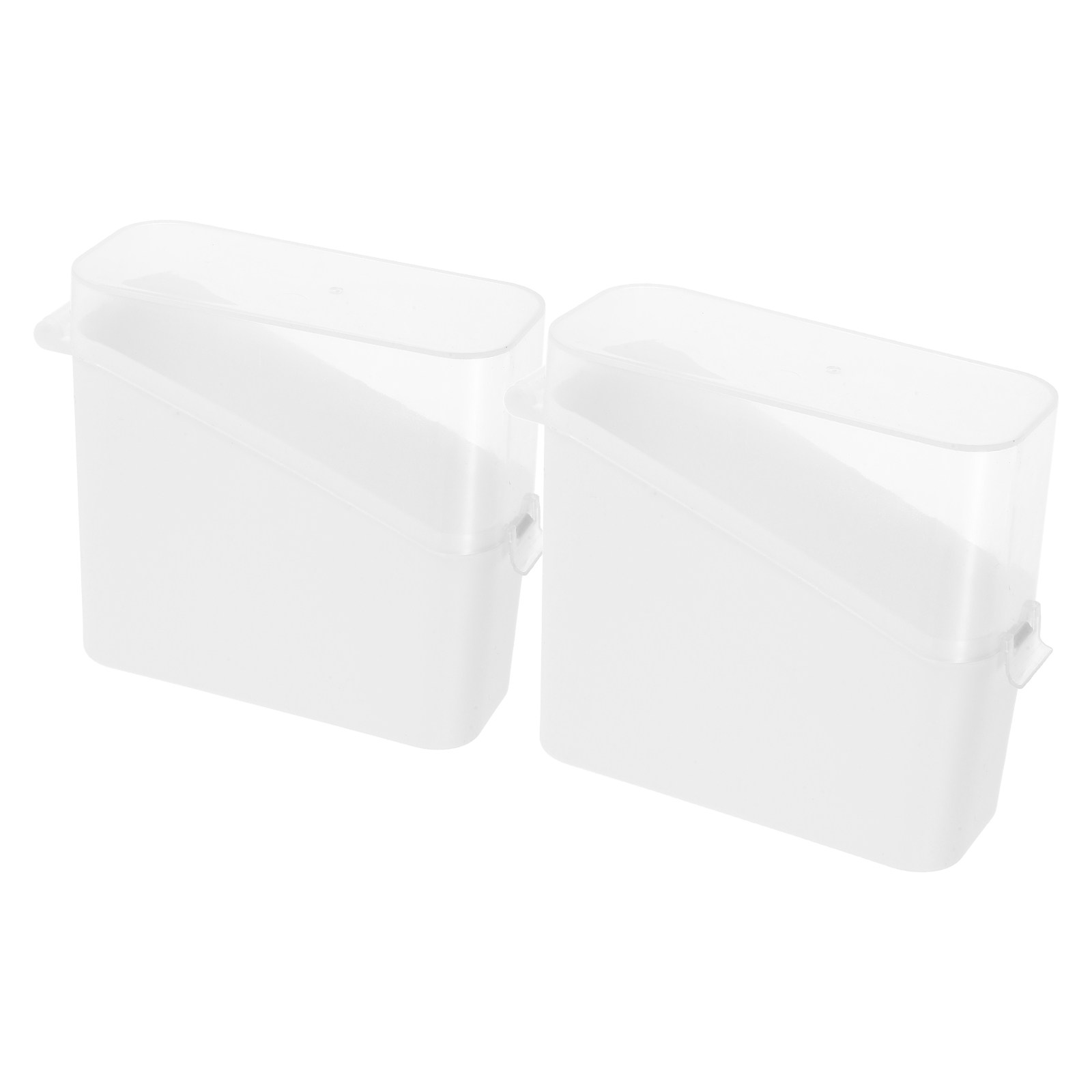 Food Storage Containers Plastic Box - 2 recipientes transparentes para armazenar queijo,