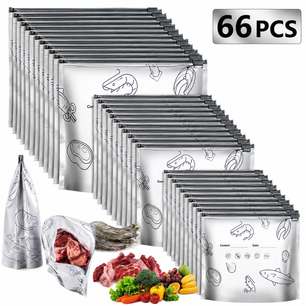 66 Peças de Sacos de Armazenam - Food Storage Zipper Bags avaliação e preço