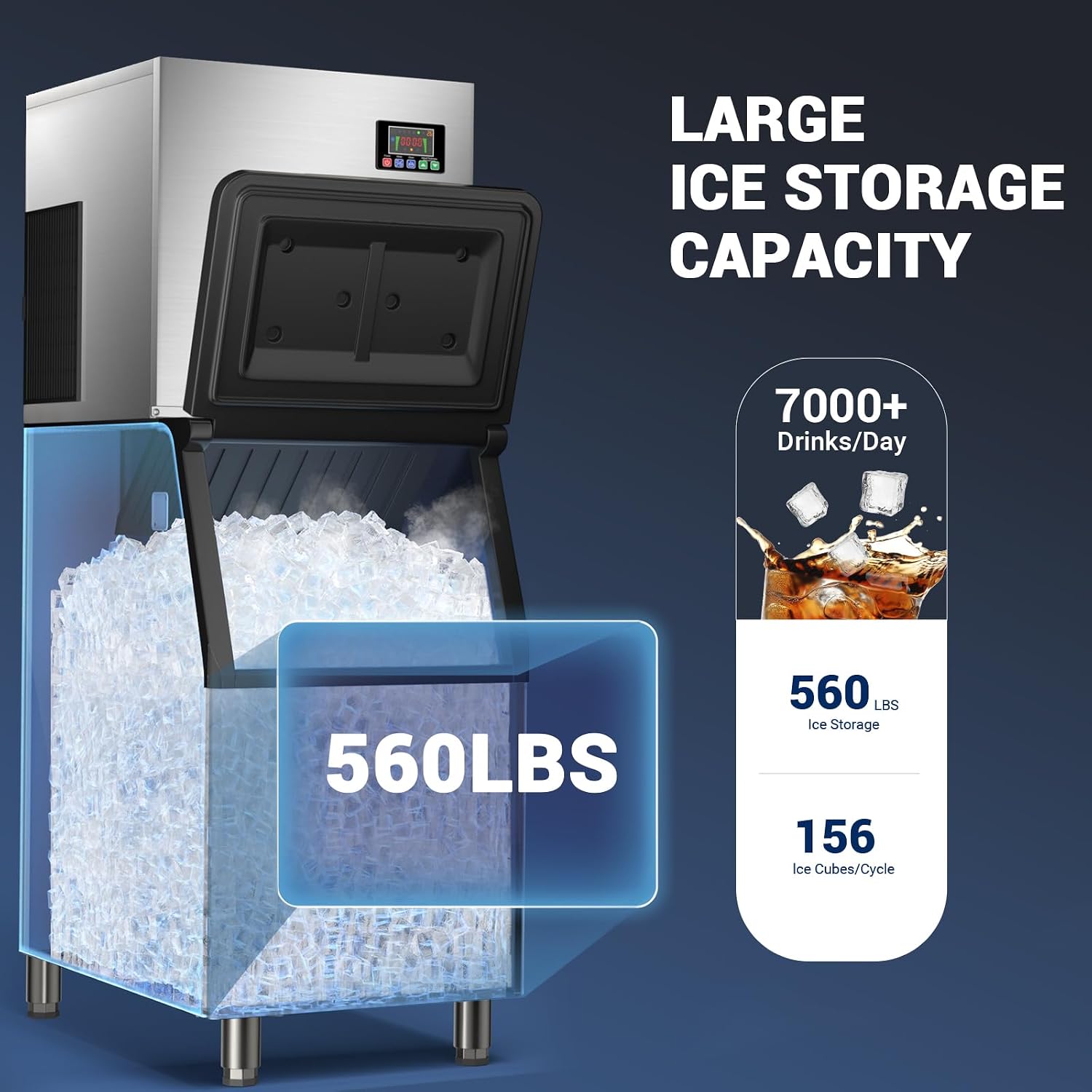 Máquina de Gelo Comercial com  - Food Storage For Restaurant avaliação e preço