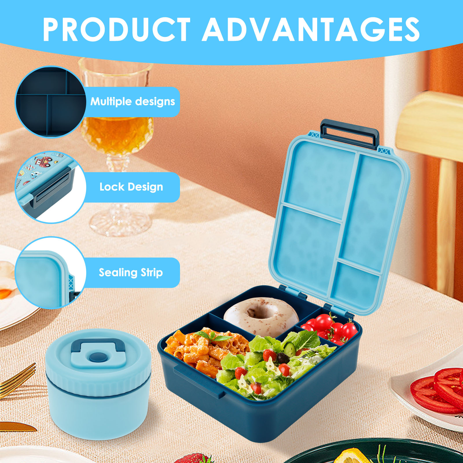 Lancheira de 1700 ml, micro-on - Food Storage 30 Years avaliação e preço