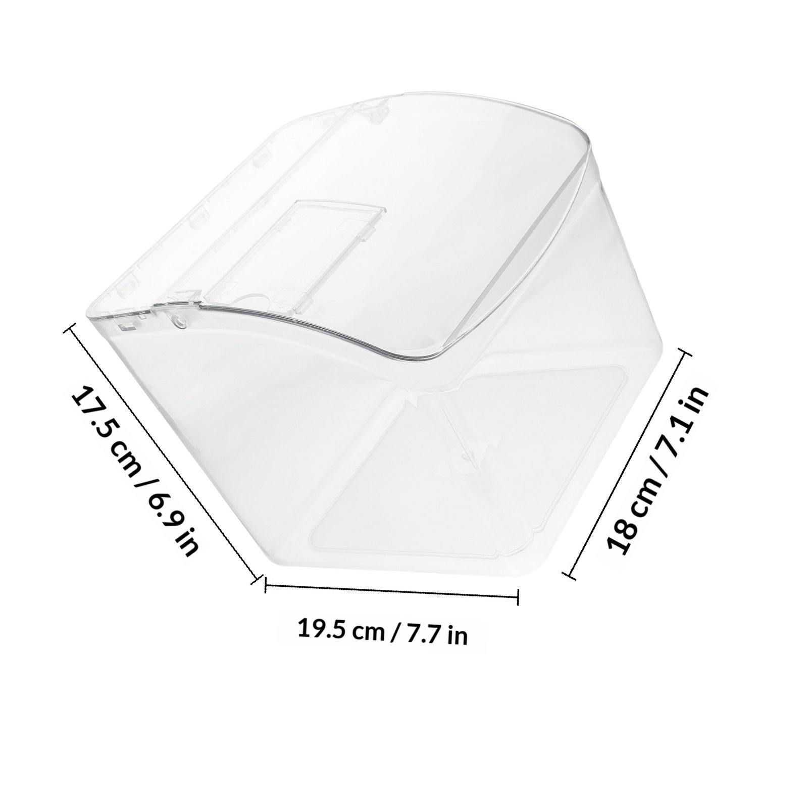 1 unidade de caixa transparent - Food Storage For Restaurant avaliação e preço