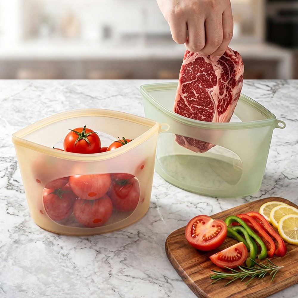 Saco de Silicone para Conserva - Food Storage Zipper Bags avaliação e preço