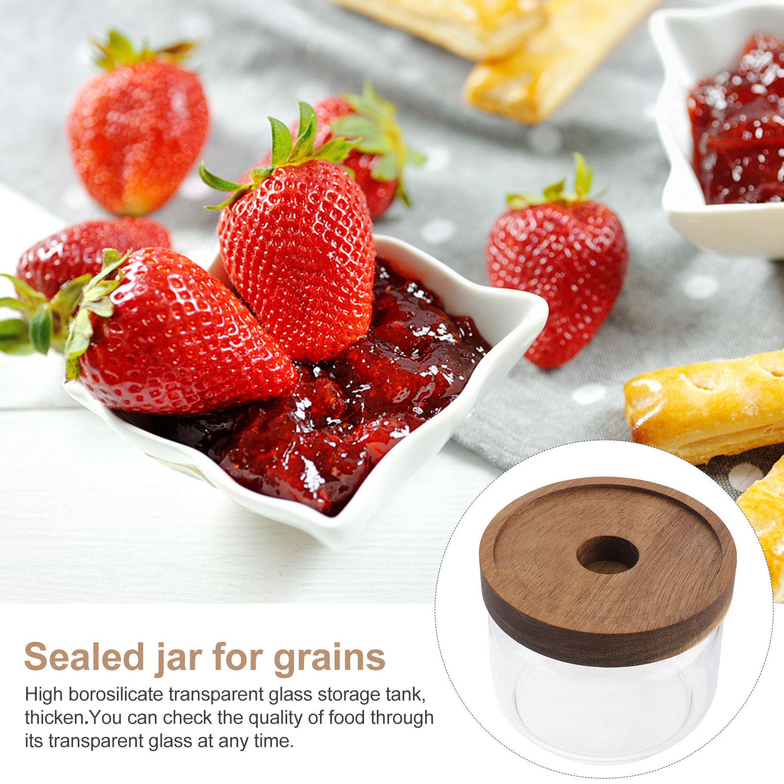Conjunto de 2 potes de vidro h - Food Storage Kitchen avaliação e preço