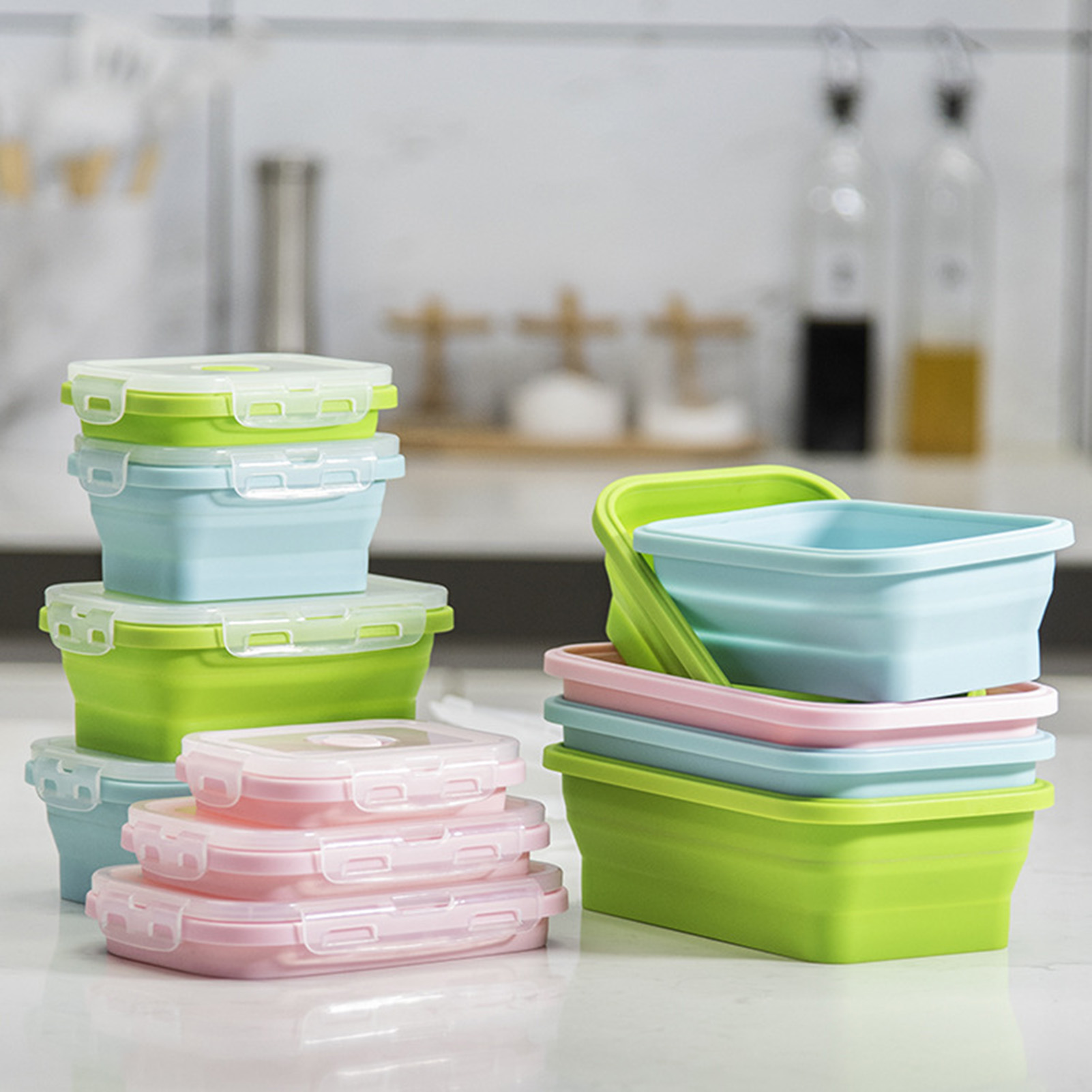 Marmita de Silicone de Grau Al - Food Storage Containers Plastic Box avaliação e preço