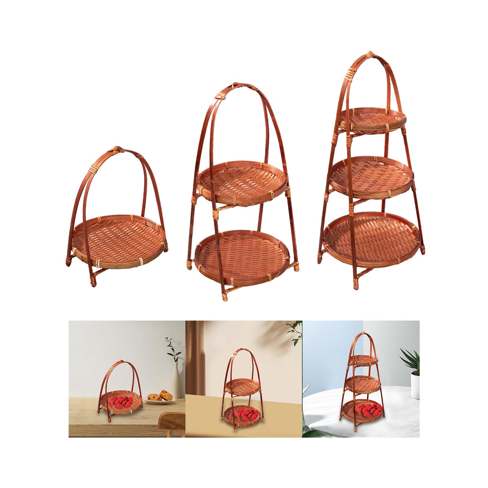 Cesta de frutas tecida de bamb - Food Storage For Restaurant avaliação e preço
