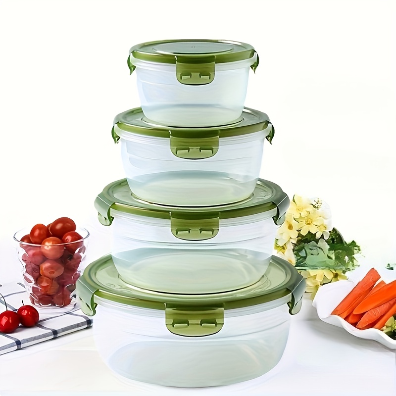 4 Recipientes Plásticos para A - Food Storage Containers Plastic Box avaliação e preço