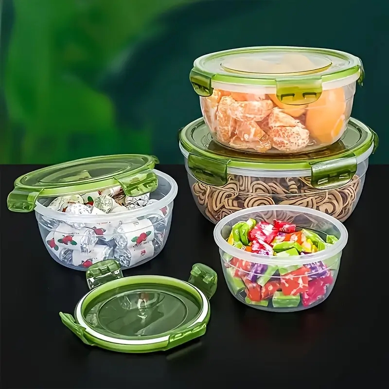 4 Recipientes Plásticos para A - Food Storage Containers Plastic Box avaliação e preço