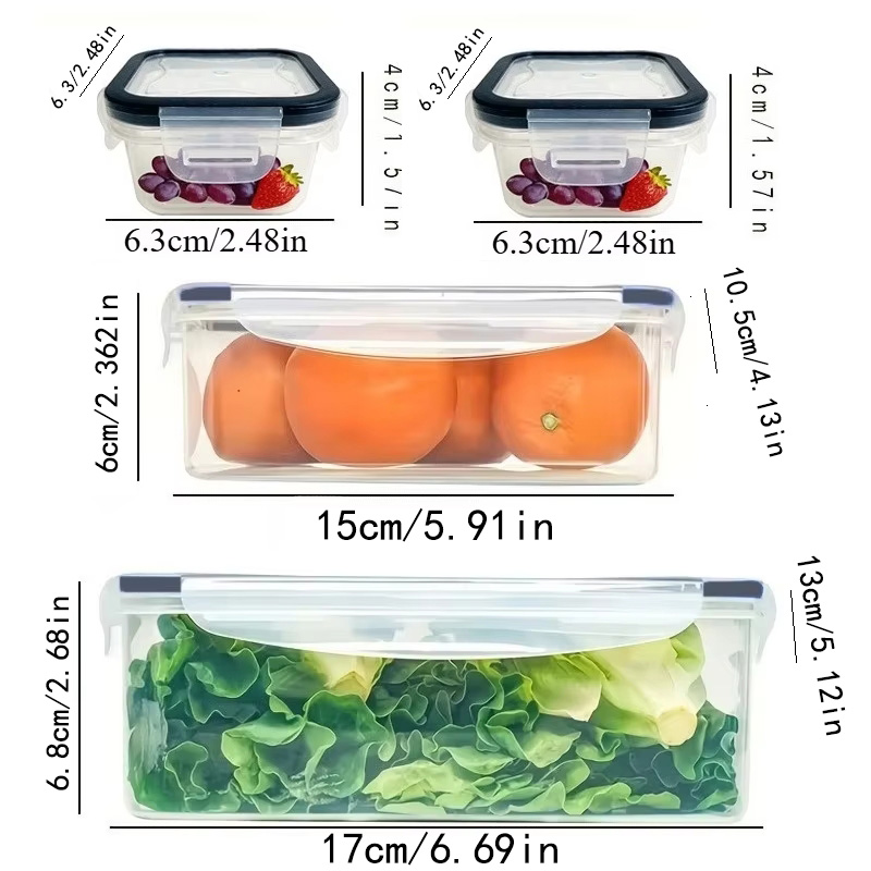 Conjunto de 8 Peças Inclui 4 R - Food Storage Equipment avaliação e preço