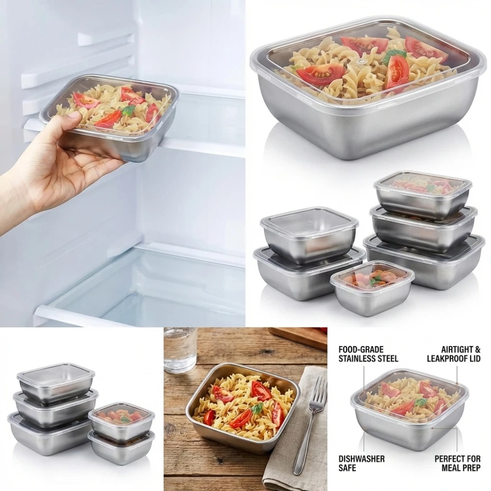 Conjunto de 6 Recipientes de A - Food Storage Equipment avaliação e preço