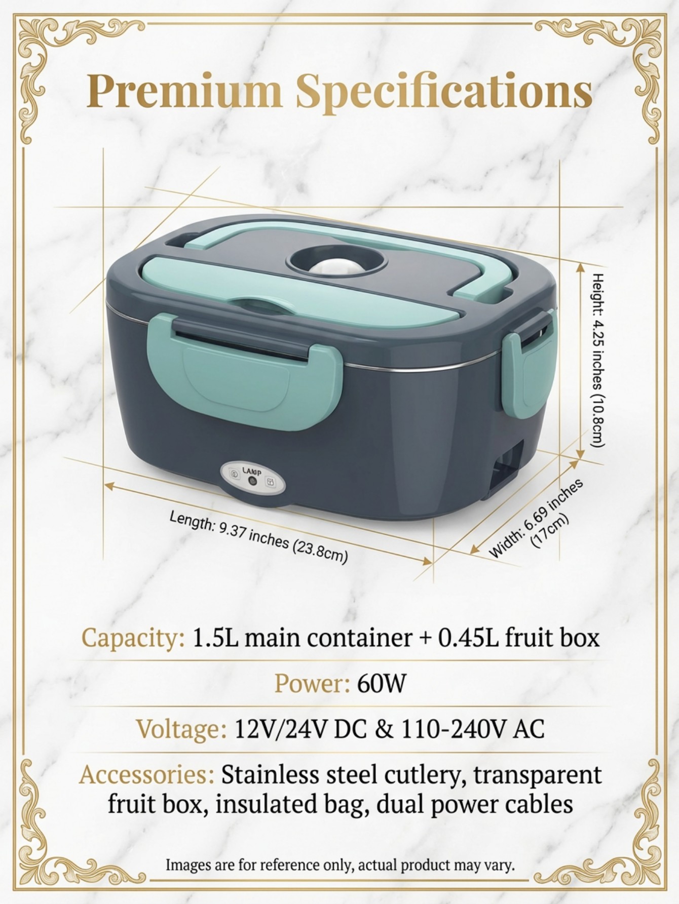 Marmita Elétrica Aquecida 60W  - Food Storage Warmer avaliação e preço