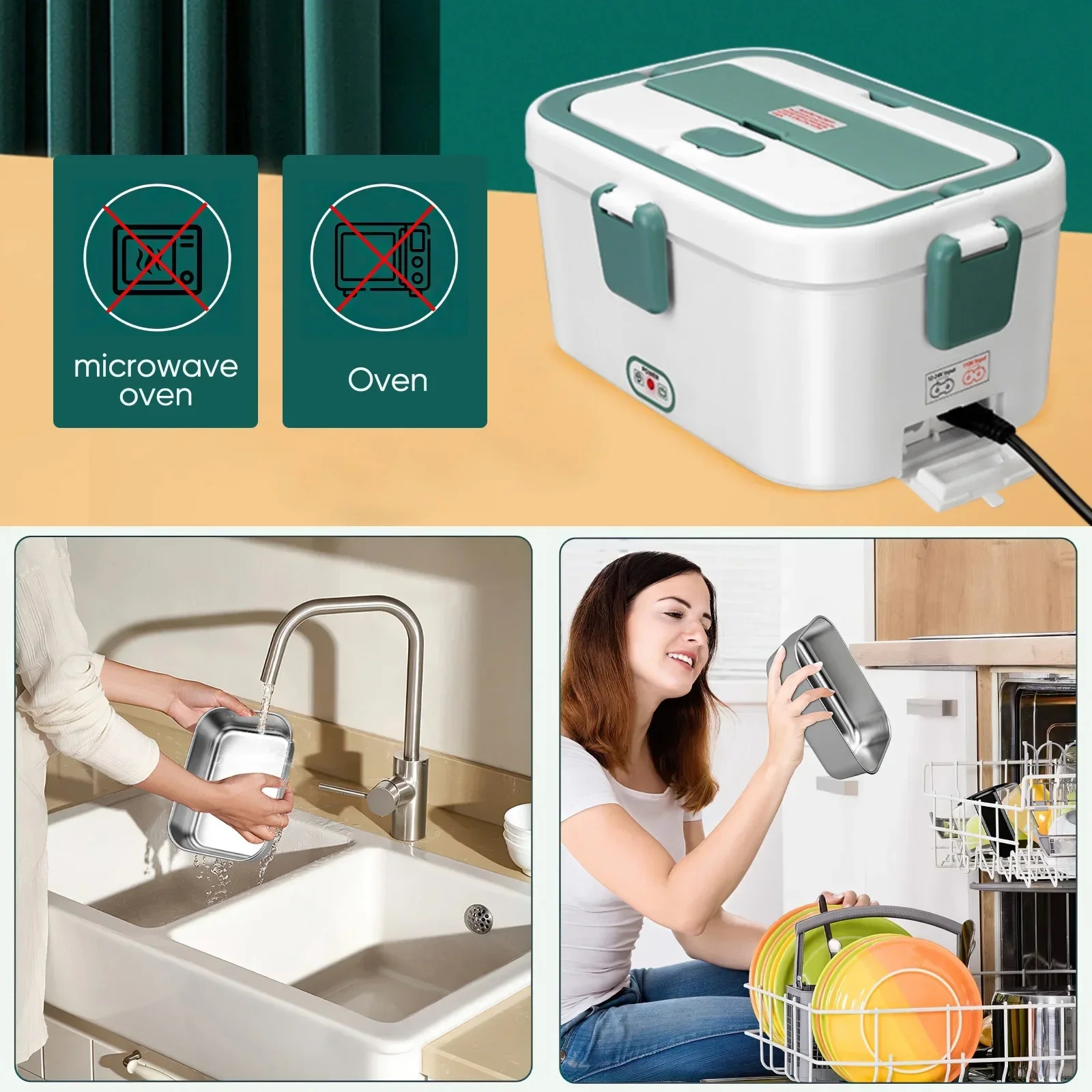 Lancheira elétrica aquecedor d - Food Storage Warmer avaliação e preço