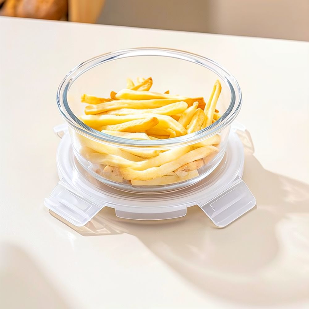 Caixa de almoço de vidro, adeq - Storage Food Prep avaliação e preço