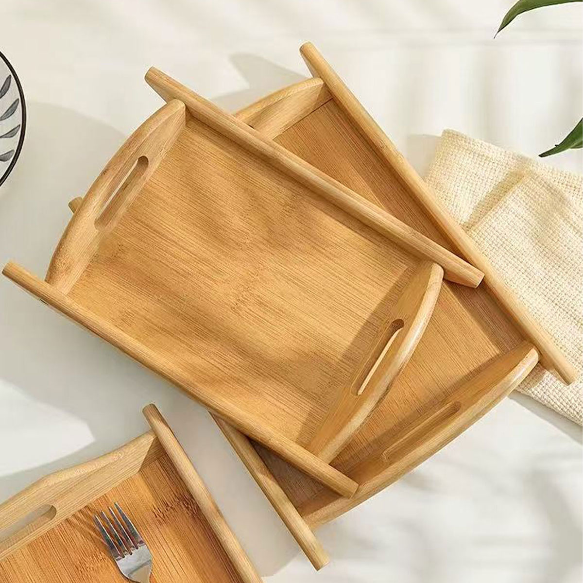 Bandeja de madeira retangular  - Food Storage For Restaurant avaliação e preço