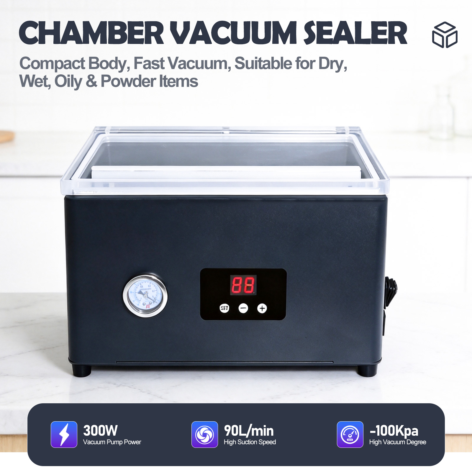Máquina de selagem a vácuo par - Food Storage Vacuum avaliação e preço