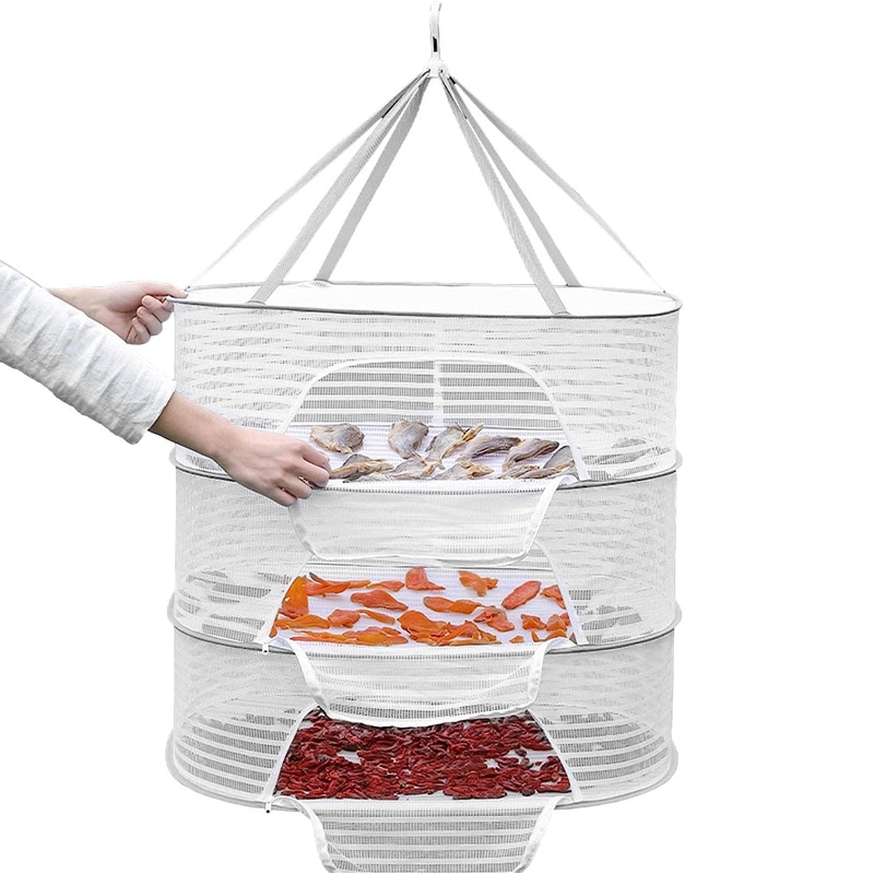 3 Tier Portátil Malha Roupas P - Food Storage Net avaliação e preço