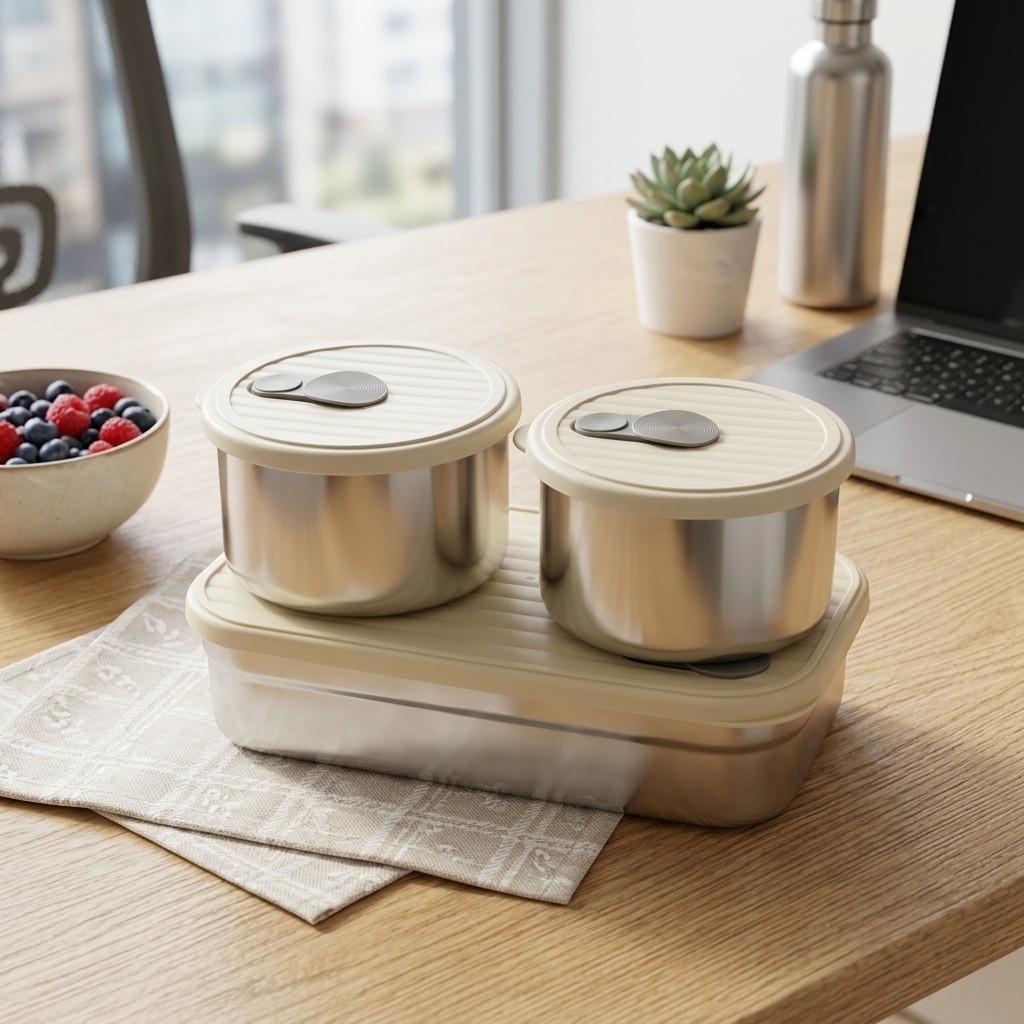 Conjunto de Caixa Bento em Aço - Food Storage 30 Years avaliação e preço