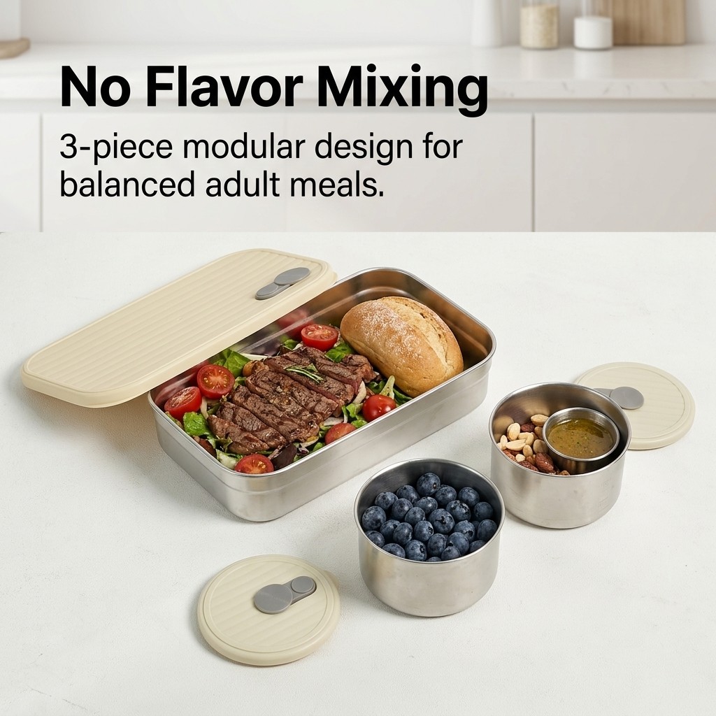 Conjunto de Caixa Bento em Aço - Food Storage 30 Years avaliação e preço