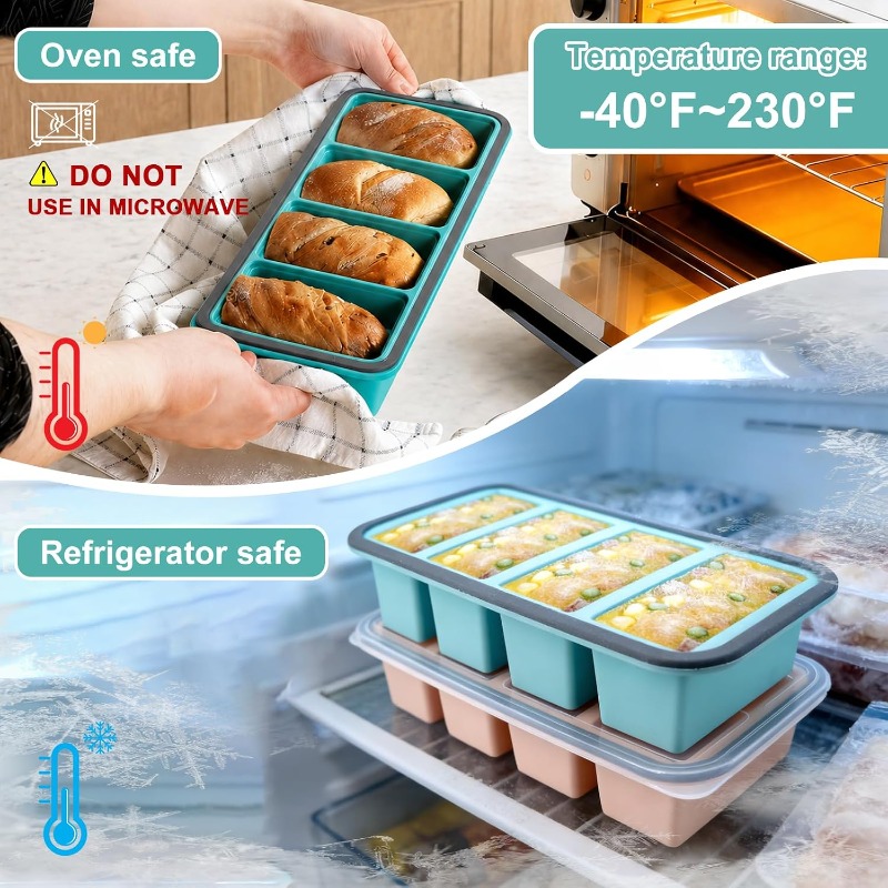 Formas de Silicone para Congel - Storage Food Prep avaliação e preço