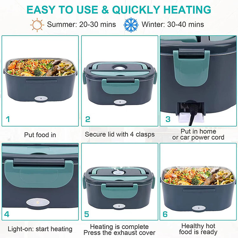 Lancheira elétrica à prova de  - Food Storage Warmer avaliação e preço