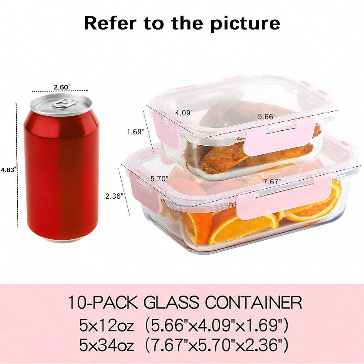 Conjunto de 10 Recipientes de  - Food Storage Prep Containers avaliação e preço